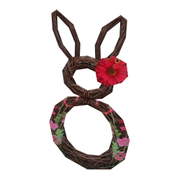 Wicker Bunny Wall Hanging