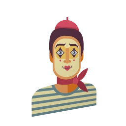 French Mime Wall Sticker