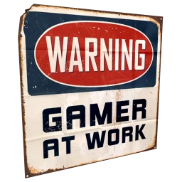 "Gamer At Work" Poster