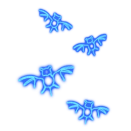 Delirious Squid Electric Blue Bat Swarm