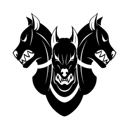 Cerberus Bites Sticker