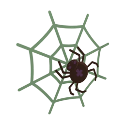 Cosmos Little Black Widow Sticker