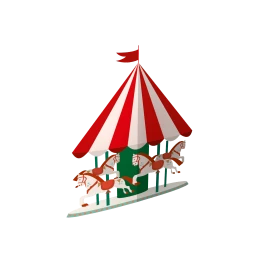 Winter Carousel Sticker