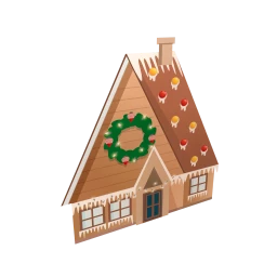 Gingerbread House Sticker