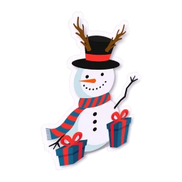 Kind Snowman Wall Sticker