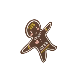 Gingerbread Man Sticker