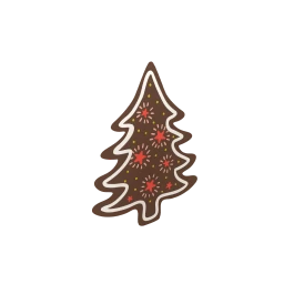 Christmas Tree Cookie Sticker