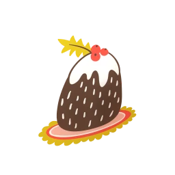 Christmas Pudding Sticker