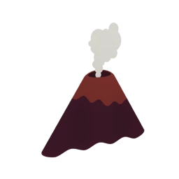 Wanderlust Steaming Volcano Sticker