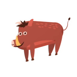 Kenyan Warthog Sticker