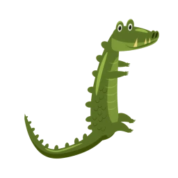 Kenyan Crocodile Sticker