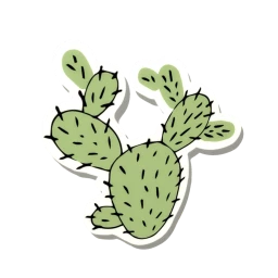 Spiky Cactus Sticker