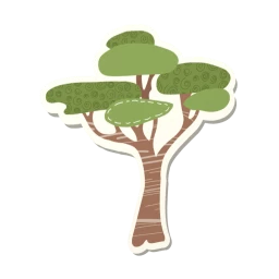 Kenyan Tree Sticker