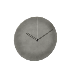 Minimalist Grey Day Wall Clock