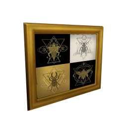 Airball Gold Beetle Wall Art