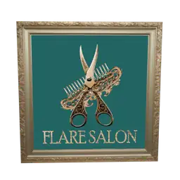 Luxe Flare Salon Wallhanging
