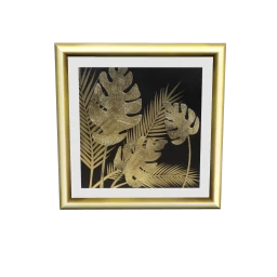 Luxe Gilded Leaves Artwork