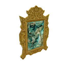 Reign Cerulean Gold Wall Art