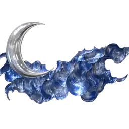 Luxe Crescent Moon & Starlit Sky Sticker