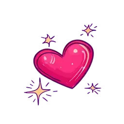 Luxe Heart Bloom Sticker