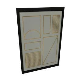 Framework Geometric Grid Framed Wall Art Print