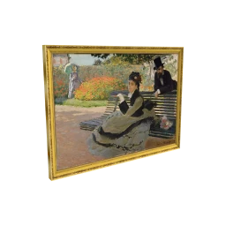 Camille Monet on a Garden Bench by Claude Monet