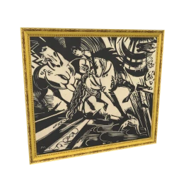 The Riding School by Franz Marc