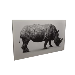 Black Rhinoceros Wall Art