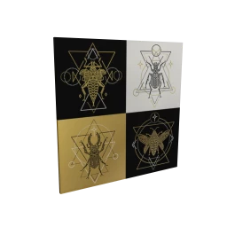 Golden Insect Wall Art