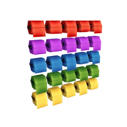 Mod Trendy Coloured Toilet Paper