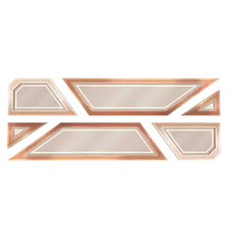 Mod Colourblock Wall Art - Orange