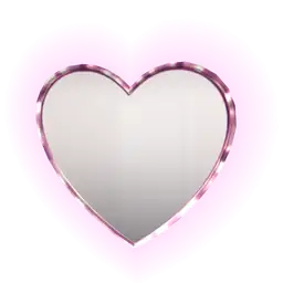Mod Glowing Heart Mirror