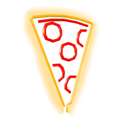 Neon Pizza Light