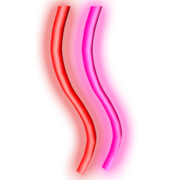 Neon Wave Light (Red/Pink)