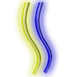 Neon Wave Light (Yellow/Blue)