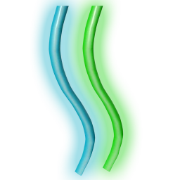 Neon Wave Light (Blue/Green)