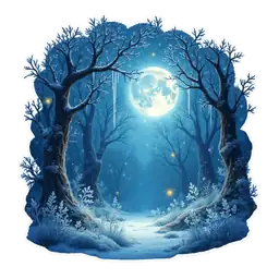 Enchanted Frozen Forest
