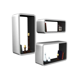 Retro Shelves - Monochrome