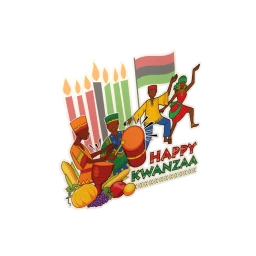 Mondial Happy Kwanzaa Sticker