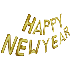 "Happy New Year" Wall Balloons