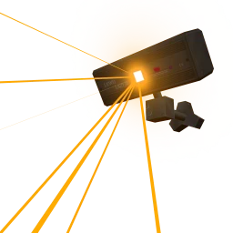 Party Laser Wall Light - Vivid Orange