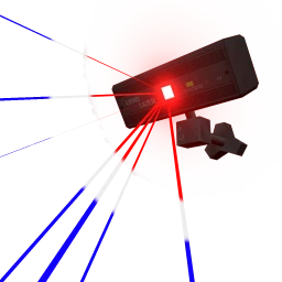 Party Laser Wall Light - Red, White & Blue