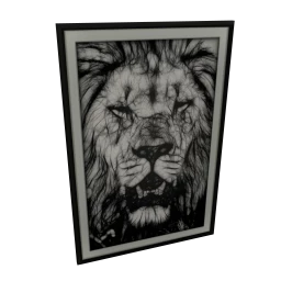 Lion Head Wall Print