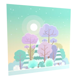 Christmas Woodland Poster