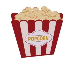 Cinema Popcorn Sticker