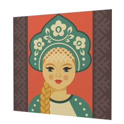 Kokoshnik Hat Wall Sticker