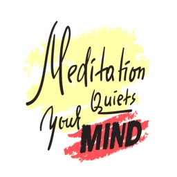 "Quiets Your Mind" Sticker