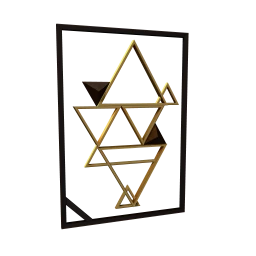 Luxe Interrupting Triangle Wall Art