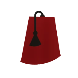 Red Fez Cap Sticker