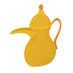 Golden Tea Pot Sticker
